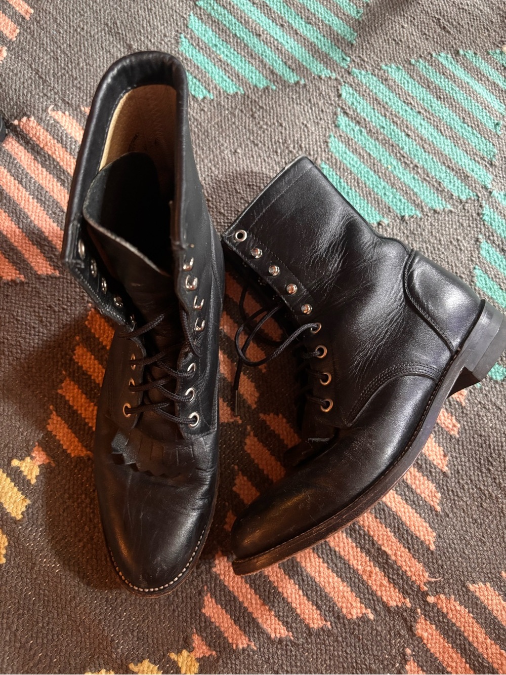 Justin MCKEAN 7" LACE-UP ROPER| EUC 7 | Retail $214.95